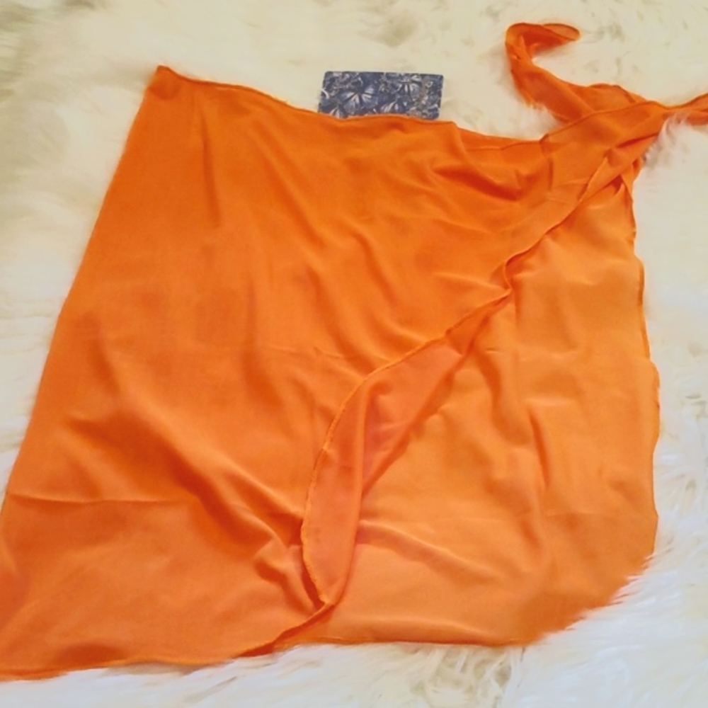 Toluca Swim Mila Side-Tie mini sarong- nectar